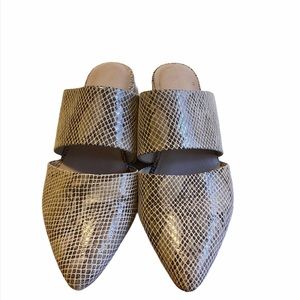Matisse Berlin snakeskin mules sz 7